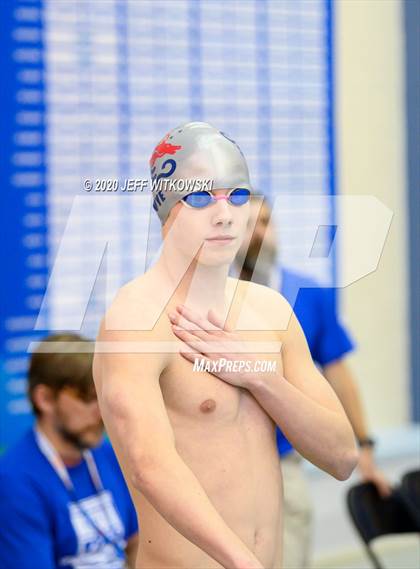 Thumbnail 2 in NCHSAA 3A Swimming Championship photogallery.