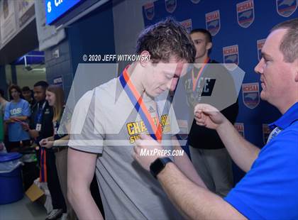 Thumbnail 1 in NCHSAA 3A Swimming Championship photogallery.