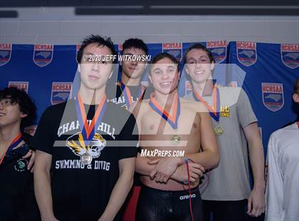 Thumbnail 3 in NCHSAA 3A Swimming Championship photogallery.