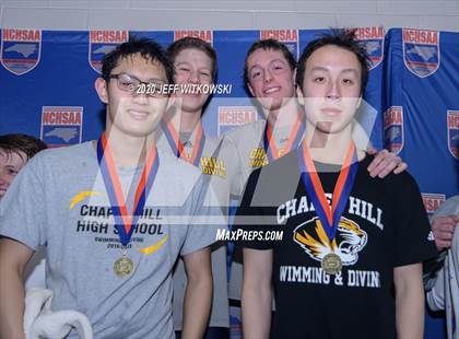Thumbnail 1 in NCHSAA 3A Swimming Championship photogallery.