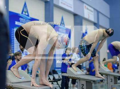 Thumbnail 2 in NCHSAA 3A Swimming Championship photogallery.