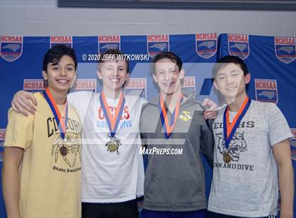 Thumbnail 2 in NCHSAA 3A Swimming Championship photogallery.