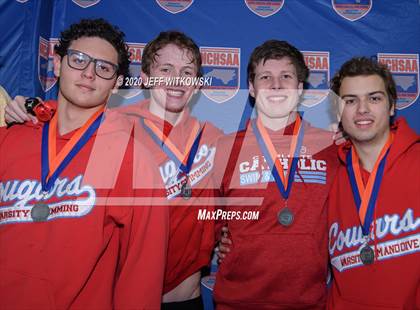 Thumbnail 3 in NCHSAA 3A Swimming Championship photogallery.