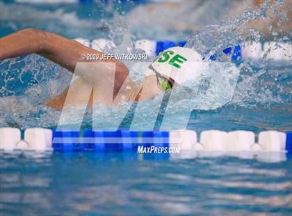 Thumbnail 1 in NCHSAA 3A Swimming Championship photogallery.