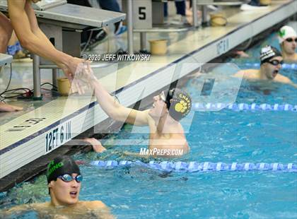 Thumbnail 2 in NCHSAA 3A Swimming Championship photogallery.