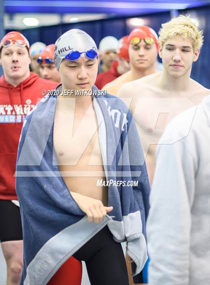 Thumbnail 1 in NCHSAA 3A Swimming Championship photogallery.