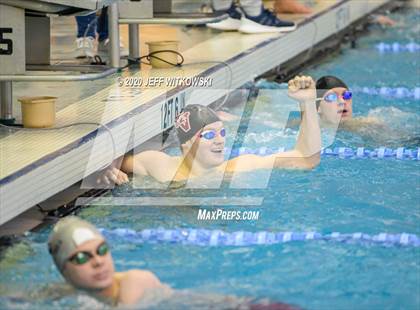 Thumbnail 2 in NCHSAA 3A Swimming Championship photogallery.