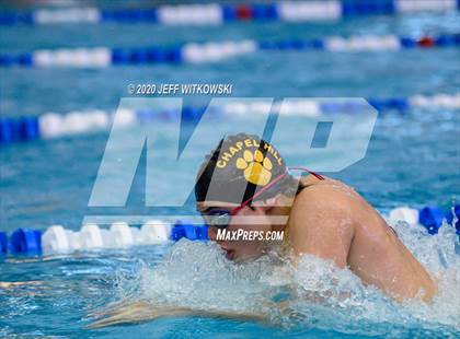 Thumbnail 1 in NCHSAA 3A Swimming Championship photogallery.