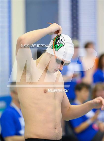 Thumbnail 3 in NCHSAA 3A Swimming Championship photogallery.