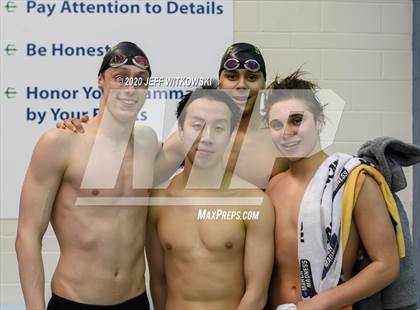 Thumbnail 1 in NCHSAA 3A Swimming Championship photogallery.