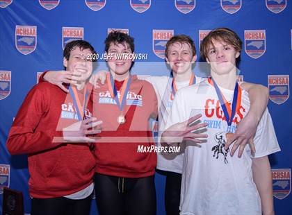Thumbnail 2 in NCHSAA 3A Swimming Championship photogallery.