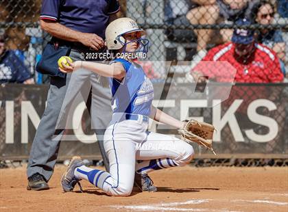 Thumbnail 3 in West Laurens vs Haralson County (GHSA Slowpitch Semifinal) photogallery.