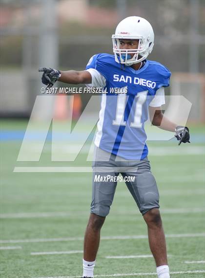 Thumbnail 1 in  San Diego vs ECHS (SDFNL Kickoff Classic)  photogallery.