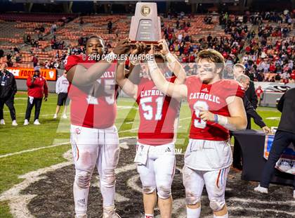Thumbnail 2 in Southern Nash vs. Charlotte Catholic (NCHSAA 3A Final) photogallery.