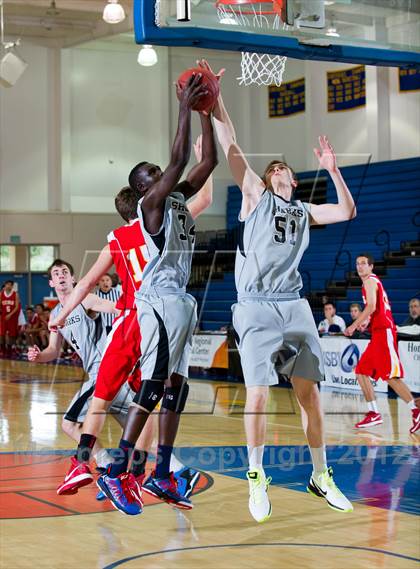 Thumbnail 2 in Cathedral Catholic vs Aubd Senior Sharks (National Prep Classic) photogallery.