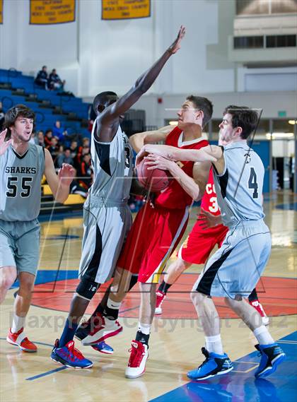 Thumbnail 3 in Cathedral Catholic vs Aubd Senior Sharks (National Prep Classic) photogallery.