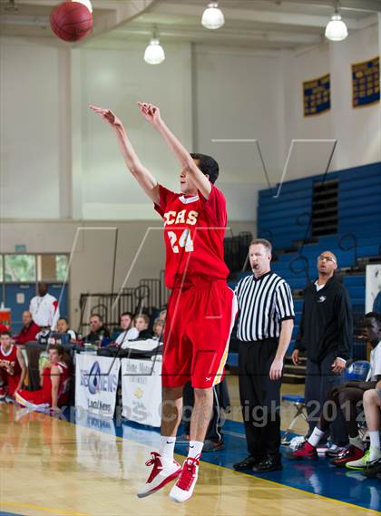 Thumbnail 2 in Cathedral Catholic vs Aubd Senior Sharks (National Prep Classic) photogallery.