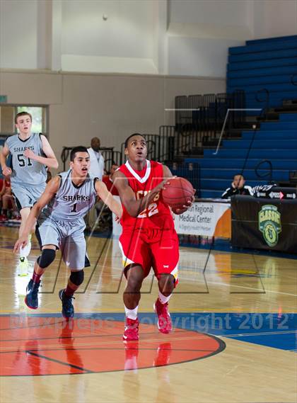 Thumbnail 2 in Cathedral Catholic vs Aubd Senior Sharks (National Prep Classic) photogallery.