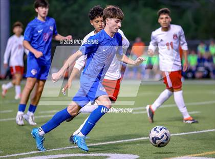 Thumbnail 3 in Grand Oaks vs Langham Creek (UIL 6A D2 Soccer Area Playoffs) photogallery.