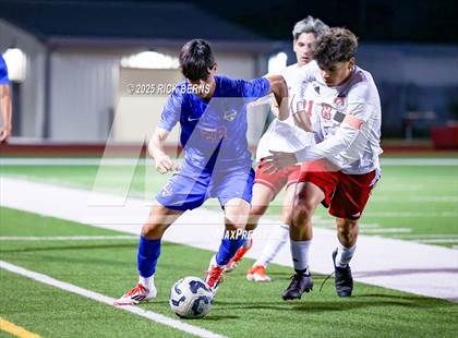 Thumbnail 3 in Grand Oaks vs Langham Creek (UIL 6A D2 Soccer Area Playoffs) photogallery.