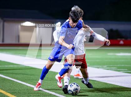 Thumbnail 1 in Grand Oaks vs Langham Creek (UIL 6A D2 Soccer Area Playoffs) photogallery.