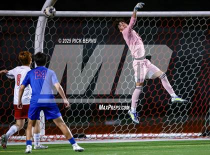 Thumbnail 1 in Grand Oaks vs Langham Creek (UIL 6A D2 Soccer Area Playoffs) photogallery.