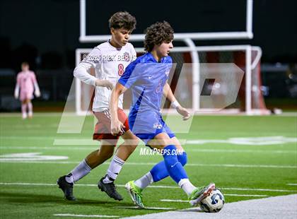 Thumbnail 2 in Grand Oaks vs Langham Creek (UIL 6A D2 Soccer Area Playoffs) photogallery.