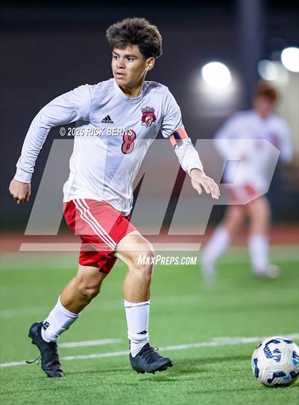 Thumbnail 2 in Grand Oaks vs Langham Creek (UIL 6A D2 Soccer Area Playoffs) photogallery.