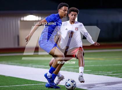Thumbnail 1 in Grand Oaks vs Langham Creek (UIL 6A D2 Soccer Area Playoffs) photogallery.