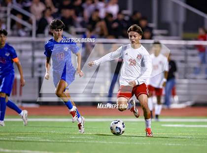 Thumbnail 2 in Grand Oaks vs Langham Creek (UIL 6A D2 Soccer Area Playoffs) photogallery.