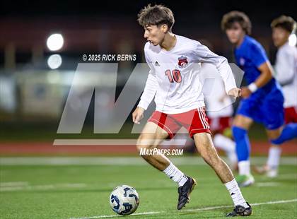 Thumbnail 2 in Grand Oaks vs Langham Creek (UIL 6A D2 Soccer Area Playoffs) photogallery.