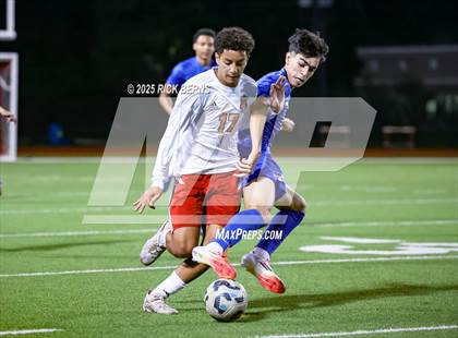 Thumbnail 3 in Grand Oaks vs Langham Creek (UIL 6A D2 Soccer Area Playoffs) photogallery.