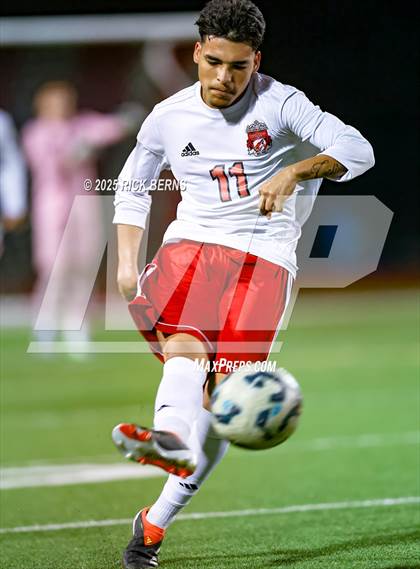 Thumbnail 2 in Grand Oaks vs Langham Creek (UIL 6A D2 Soccer Area Playoffs) photogallery.