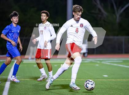 Thumbnail 2 in Grand Oaks vs Langham Creek (UIL 6A D2 Soccer Area Playoffs) photogallery.