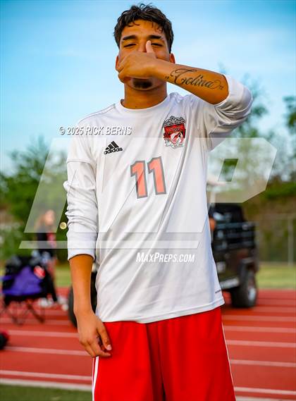 Thumbnail 2 in Grand Oaks vs Langham Creek (UIL 6A D2 Soccer Area Playoffs) photogallery.