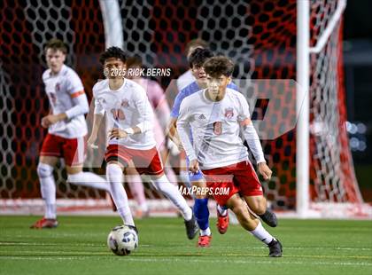 Thumbnail 3 in Grand Oaks vs Langham Creek (UIL 6A D2 Soccer Area Playoffs) photogallery.