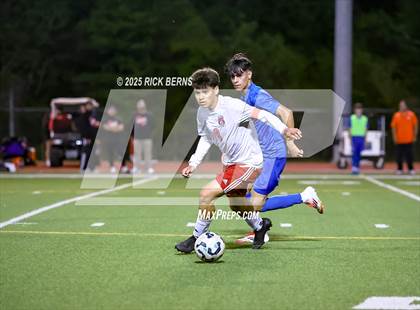 Thumbnail 3 in Grand Oaks vs Langham Creek (UIL 6A D2 Soccer Area Playoffs) photogallery.