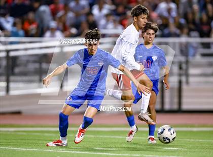 Thumbnail 2 in Grand Oaks vs Langham Creek (UIL 6A D2 Soccer Area Playoffs) photogallery.
