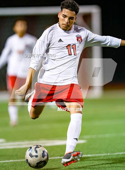 Thumbnail 1 in Grand Oaks vs Langham Creek (UIL 6A D2 Soccer Area Playoffs) photogallery.