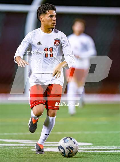 Thumbnail 3 in Grand Oaks vs Langham Creek (UIL 6A D2 Soccer Area Playoffs) photogallery.