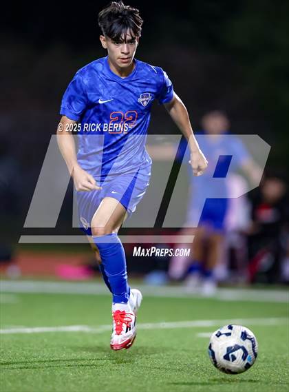 Thumbnail 2 in Grand Oaks vs Langham Creek (UIL 6A D2 Soccer Area Playoffs) photogallery.