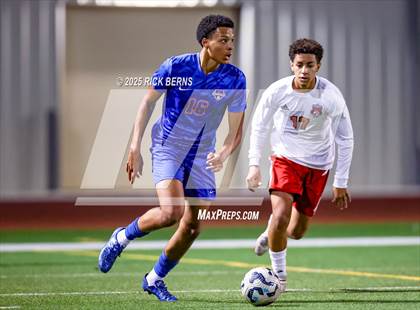 Thumbnail 1 in Grand Oaks vs Langham Creek (UIL 6A D2 Soccer Area Playoffs) photogallery.