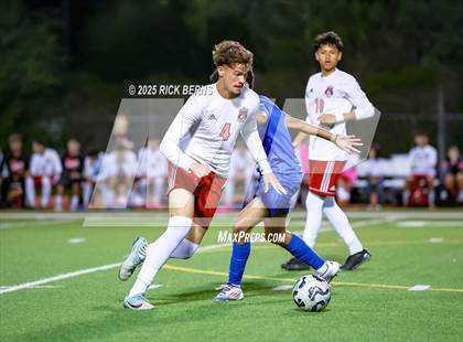 Thumbnail 1 in Grand Oaks vs Langham Creek (UIL 6A D2 Soccer Area Playoffs) photogallery.