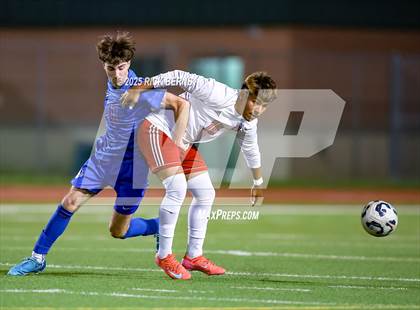 Thumbnail 2 in Grand Oaks vs Langham Creek (UIL 6A D2 Soccer Area Playoffs) photogallery.