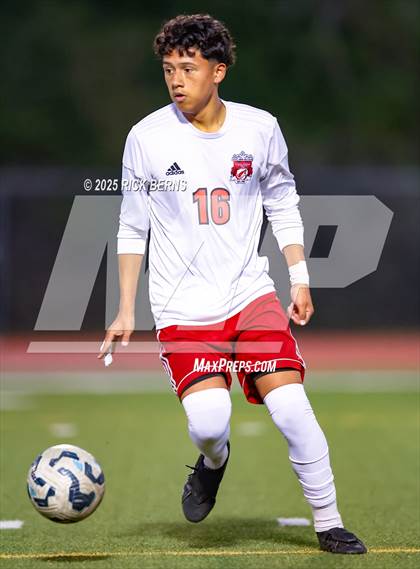 Thumbnail 3 in Grand Oaks vs Langham Creek (UIL 6A D2 Soccer Area Playoffs) photogallery.