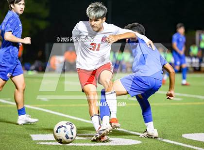 Thumbnail 3 in Grand Oaks vs Langham Creek (UIL 6A D2 Soccer Area Playoffs) photogallery.