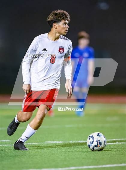 Thumbnail 3 in Grand Oaks vs Langham Creek (UIL 6A D2 Soccer Area Playoffs) photogallery.