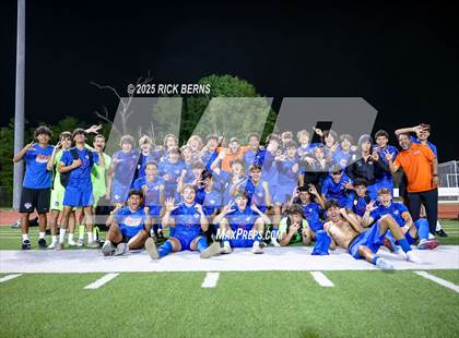 Thumbnail 3 in Grand Oaks vs Langham Creek (UIL 6A D2 Soccer Area Playoffs) photogallery.