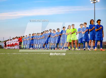 Thumbnail 3 in Grand Oaks vs Langham Creek (UIL 6A D2 Soccer Area Playoffs) photogallery.