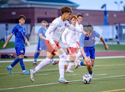Thumbnail 3 in Grand Oaks vs Langham Creek (UIL 6A D2 Soccer Area Playoffs) photogallery.